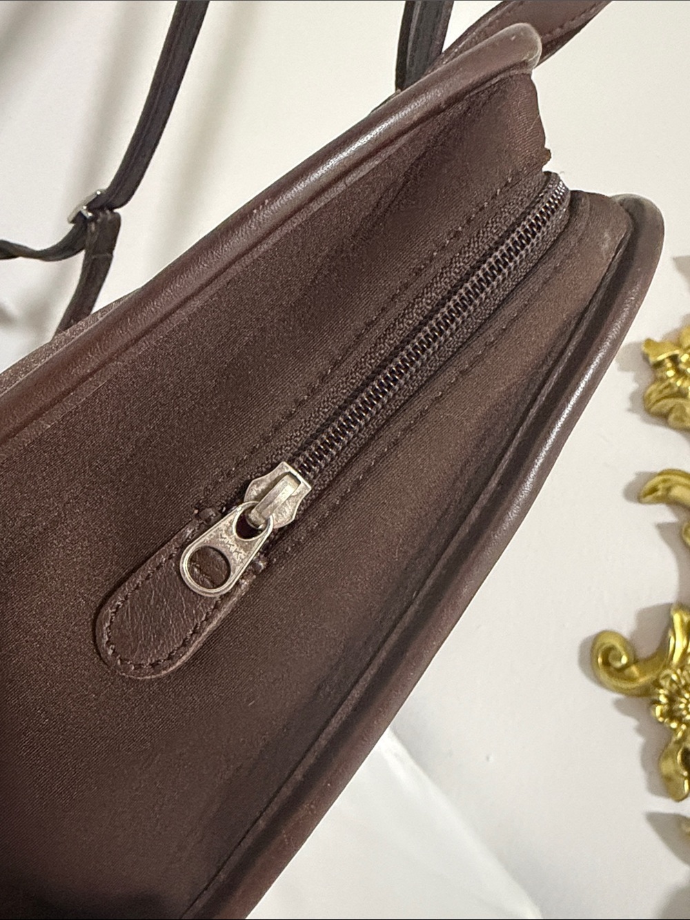 Coach Vintage 6215 Brown Mini Backpack with Leather Trim - Picture 3 of 13